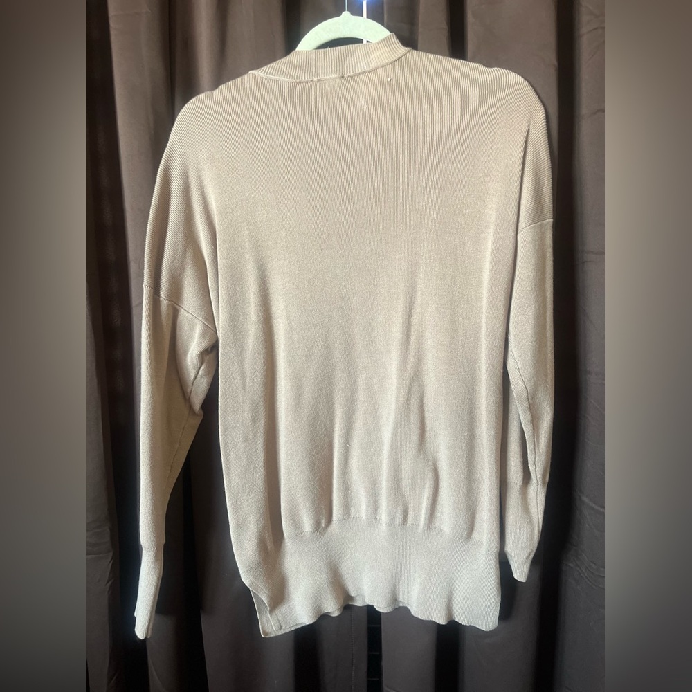 Hem & Thread Tan Ribbed Top - Picture 3 of 3